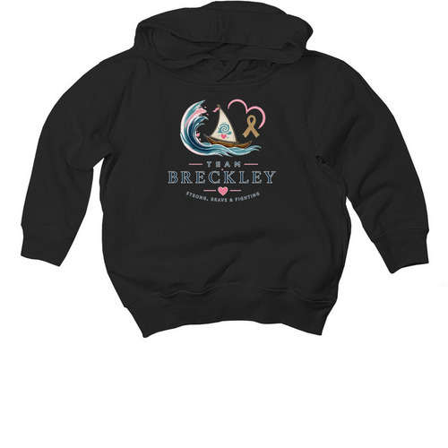 Toddler, a Black Toddler Pullover Hoodie