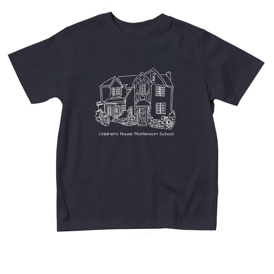 CHMS Toddler School Shirt, a Navy Toddler Tee