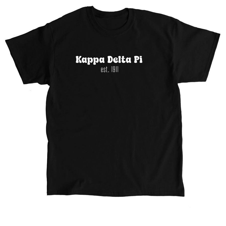 KDP est. 1911 (Bold & White Print), a Black Classic Unisex Tee
