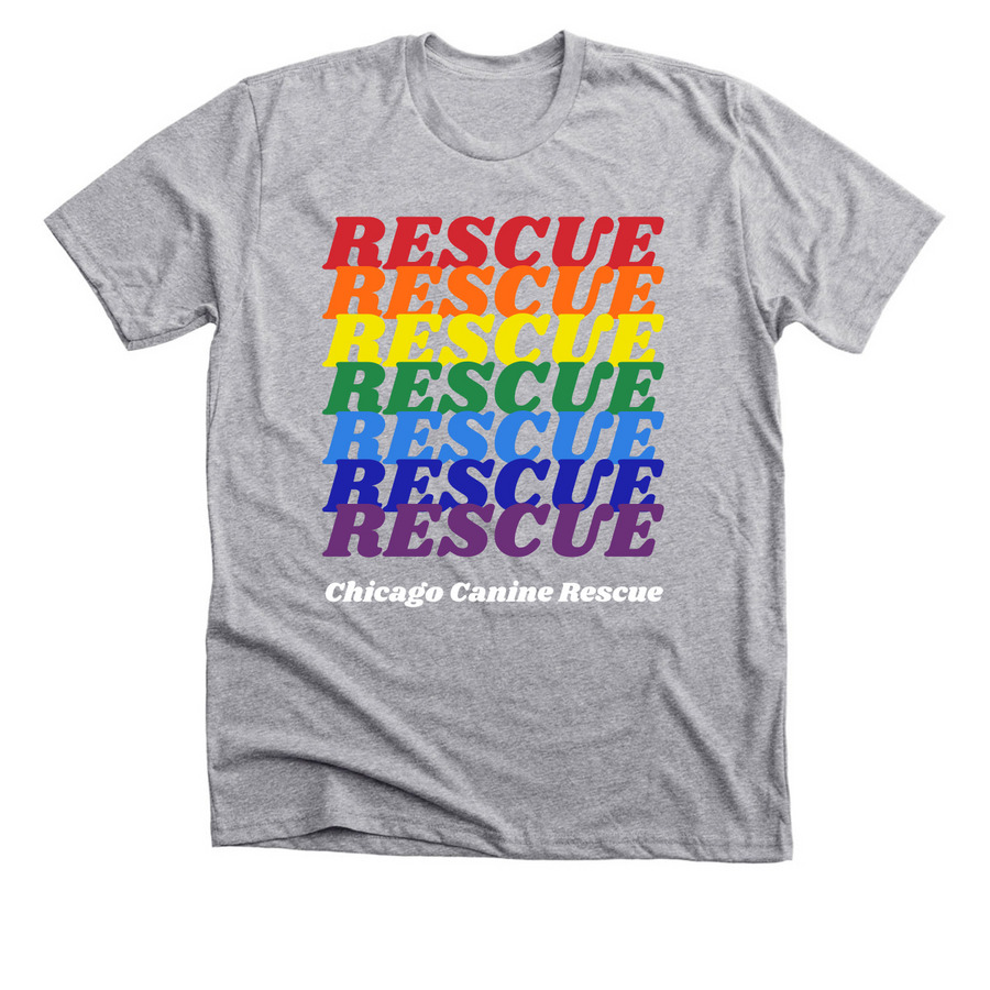 CCR + Pride, a Athletic Heather Premium Unisex Tee