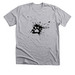 Paw Paint Splatter - Black, a Athletic Heather Premium Unisex Tee