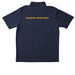 Collared Shirt, a True Navy Unisex Performance Polo (back-view)