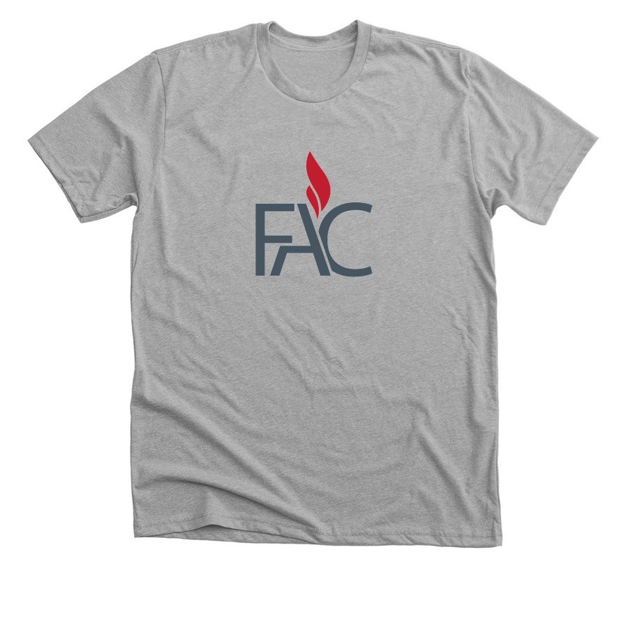 FAC Front Logo, a Athletic Heather Premium Unisex Tee