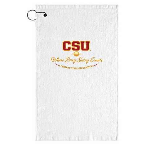 T-TIME Golf Towel, a White Golf Towel