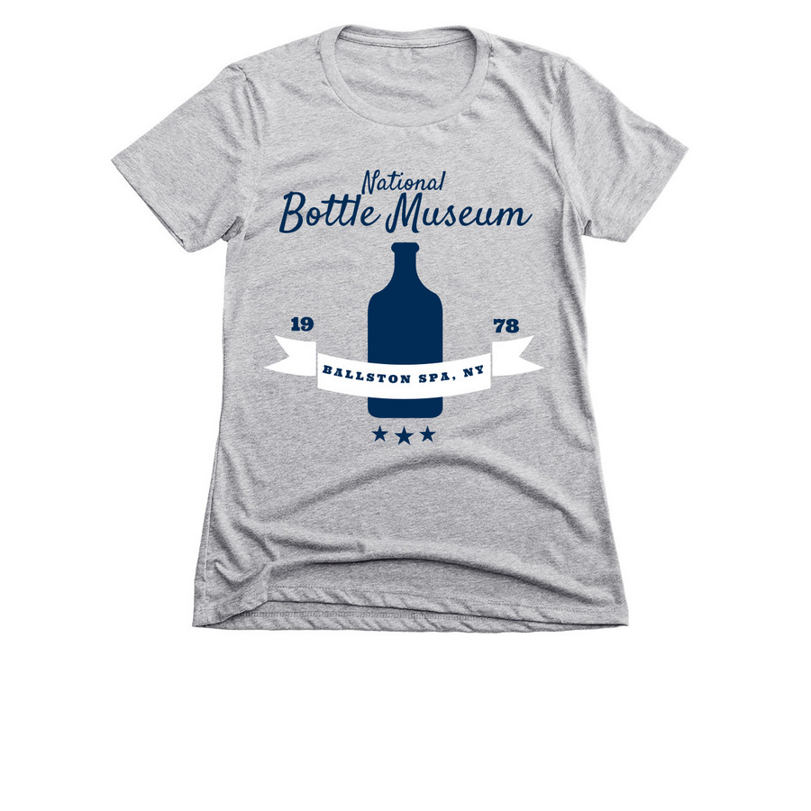 Bottle Silhouette, a Dark Heather Grey Women's Slim Fit Tee