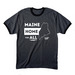 Adult Shirts - Home for All (Front Only), a Dark Heather Grey/ Jet Black Cotton Ringer Tee