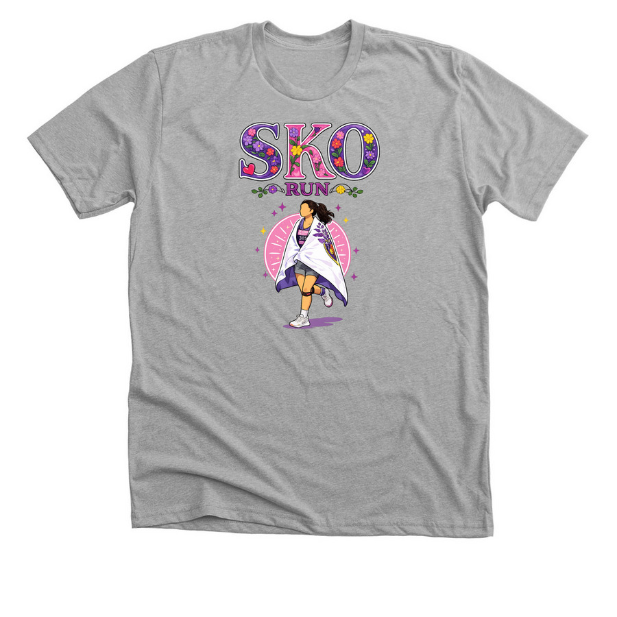 Sko Run, a Athletic Heather Premium Unisex Tee