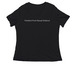 Freedom From Sexual Violence Merch, a Black Women's Relaxed V-Neck Tee