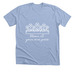 bloom at your own pace, a Heather Baby Blue Premium Unisex Tee