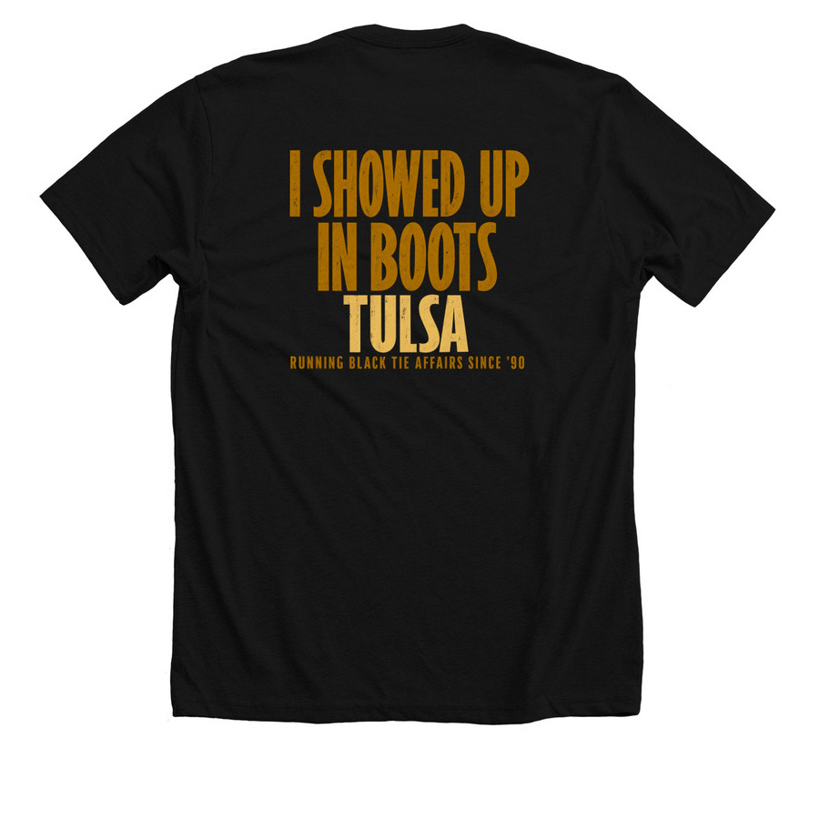 Garth Brooks October 23 Through 25 2026 Tulsa, a Solid Black Blend Premium Unisex Tee (back-view)