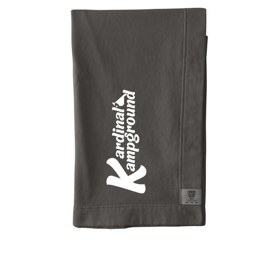 Kardinal Kampground Blanket, a Pepper Comfort Colors Blanket