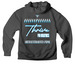 THRIVE LINE - BLUE, a Asphalt Premium Heavyweight Pullover Hoodie (back-view)