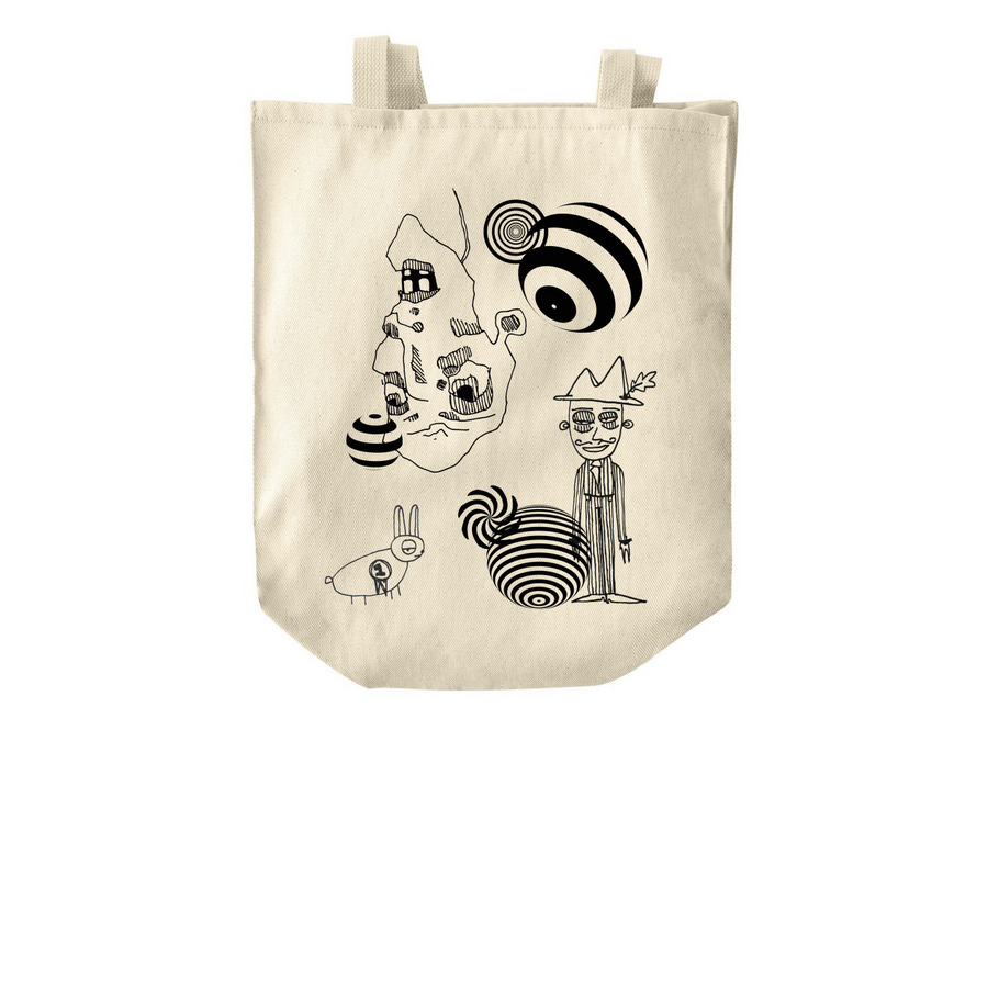 Groovy Tote, a Natural Over-the-Shoulder Shopping Tote Bag