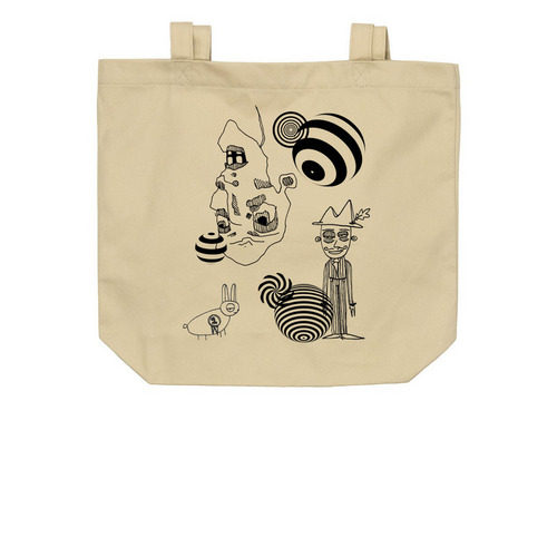 Groovy Tote, a Oyster Organic Cotton Tote Bag