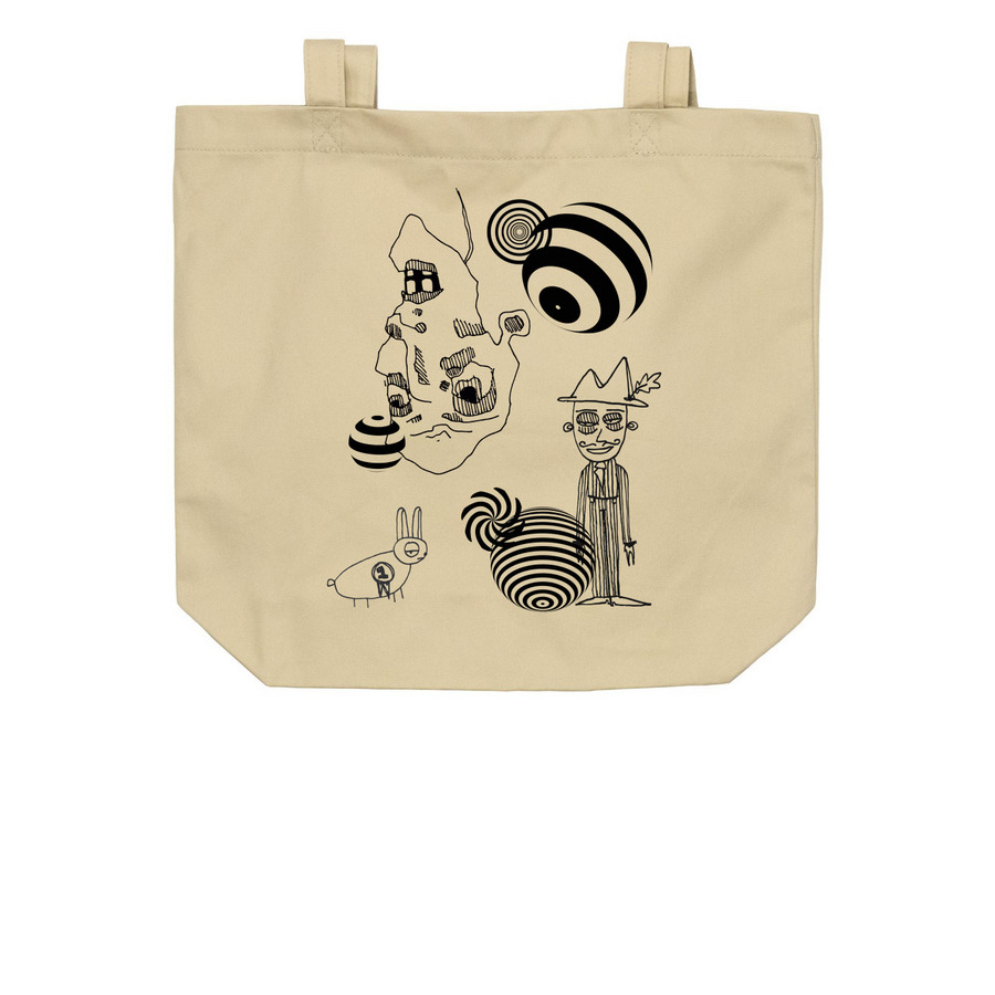 Groovy Tote, a Oyster Organic Cotton Tote Bag