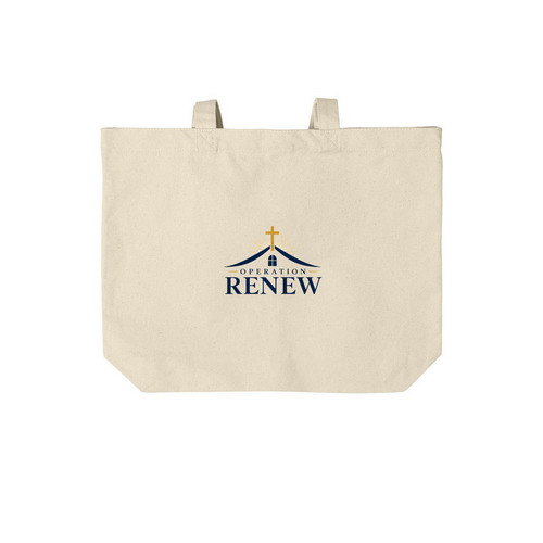 Operation Renew Tote Bag, a Natural Cotton Canvas Tote Bag