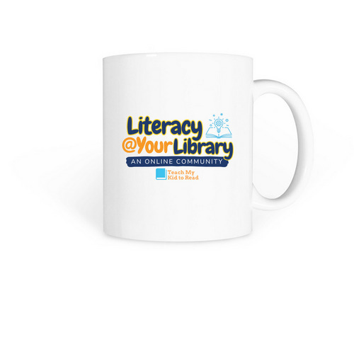 Literacy @ Your Library, a White Coffee Mug