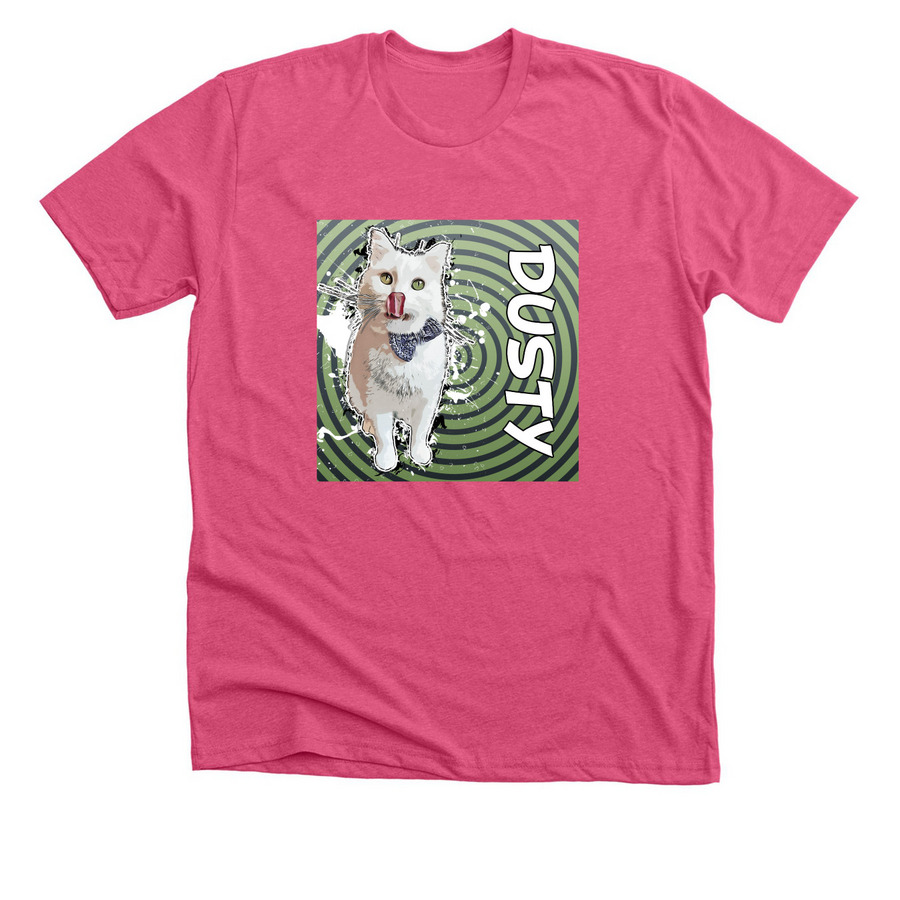 Dusty!, a Heather Charity Pink Premium Unisex Tee