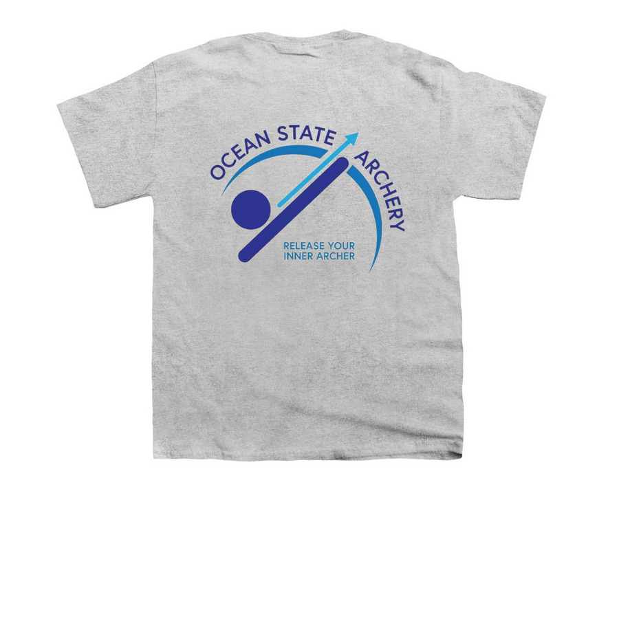 Youth t-shirt, a Sport Grey Youth Unisex Tee (back-view)