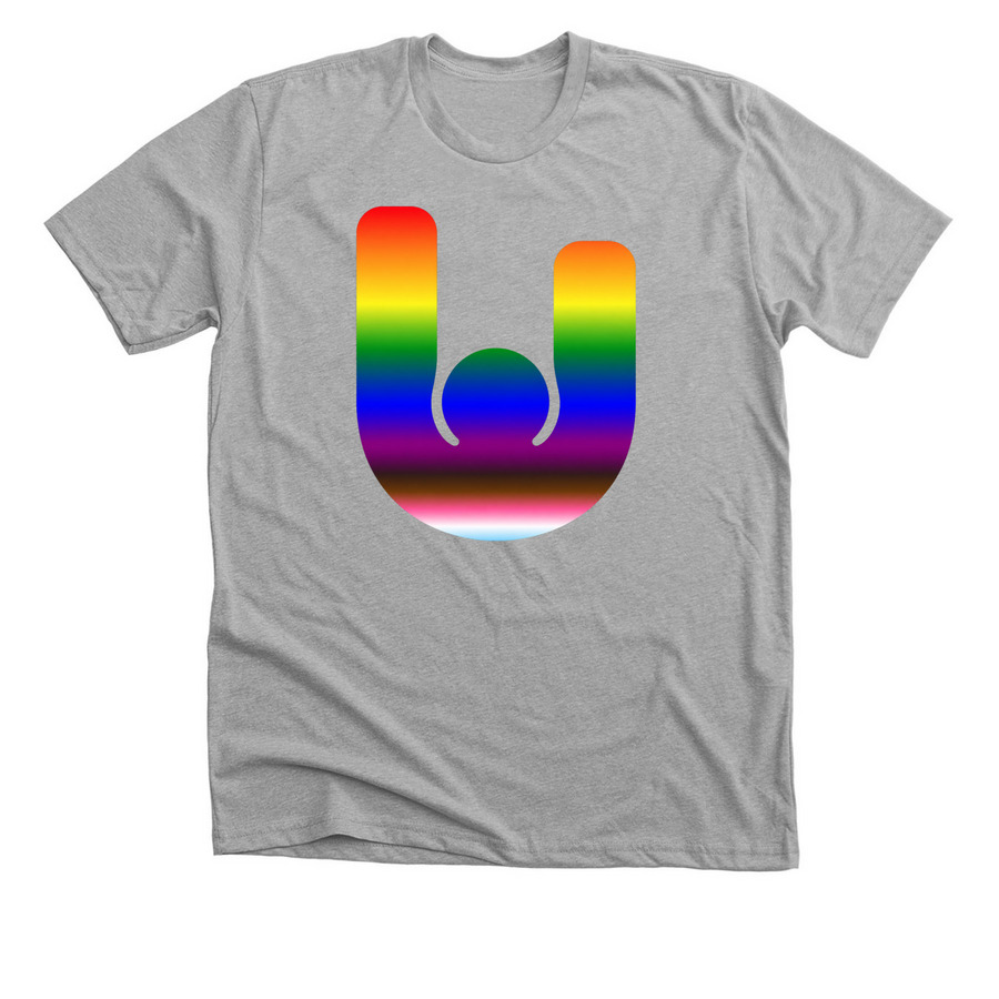 Ukandu Limited Release Pride Design, a Athletic Heather Premium Unisex Tee