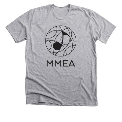 MMEA Black Line Logo, a Athletic Heather Premium Unisex Tee