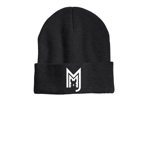 Winter Essentials Beanie, a Heather Charcoal Printed Cuffed Beanie