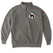 Turquoise Trail Borzoi Club -Zip up hoodies, a Grey Comfort Colors Quarter Zip Pullover
