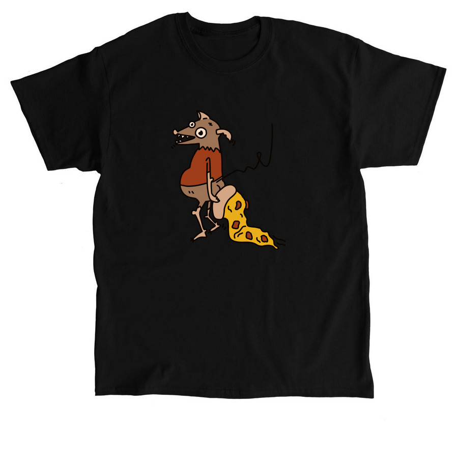 Pizza Rat, a Black Classic Unisex Tee