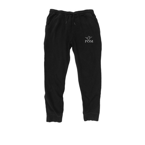 POM Jogger, a Black Midweight Fleece Joggers