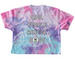 Local Dogs, Loud Colors, a Cotton Candy Women's Tie Dye Cropped Tee (back-view)