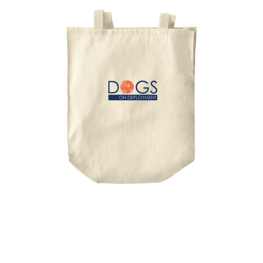 Dogs on Deployment Tote Fundraiser, a Natural Over-the-Shoulder Shopping Tote Bag