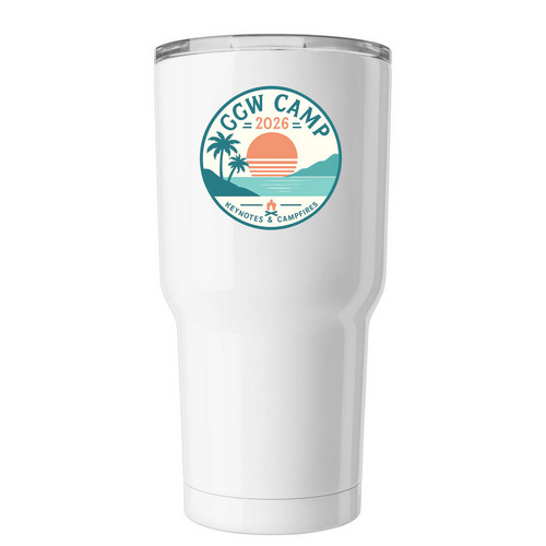 GGW Camp, a White Insulated Tumbler