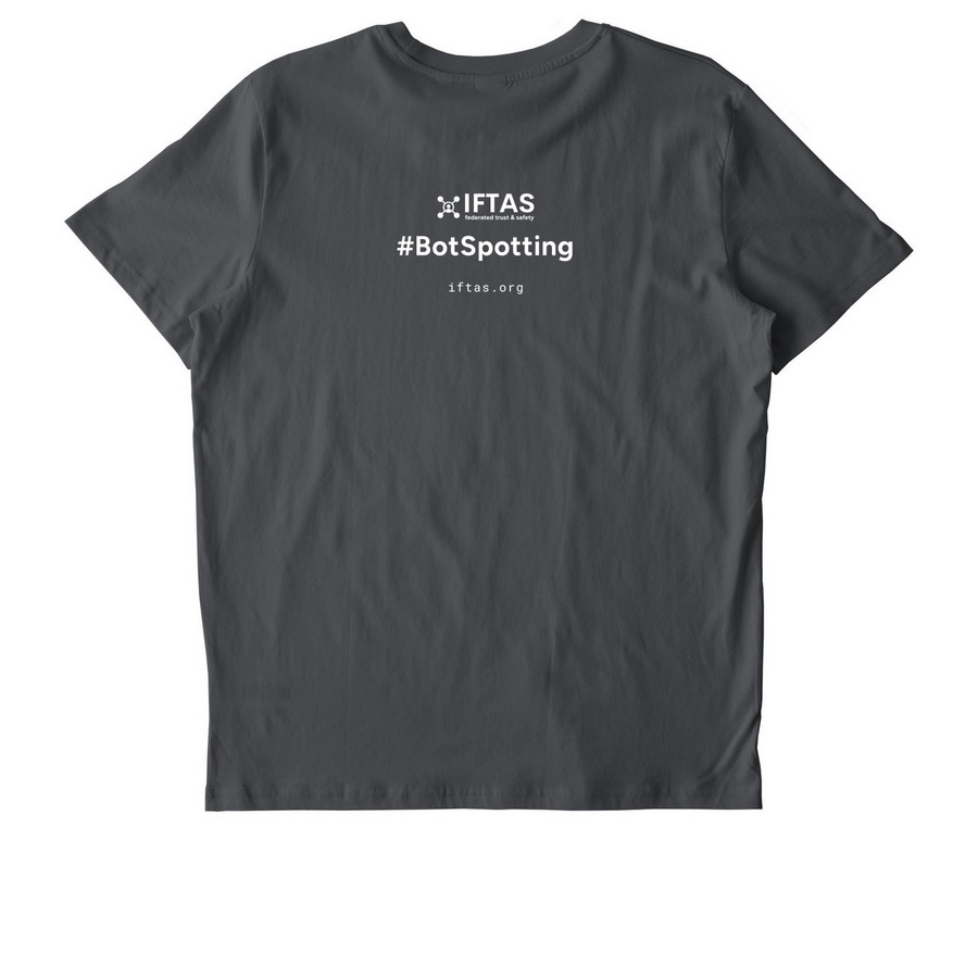 Bread-making Radiologist Tee-Bot, a Anthracite Stanley/Stella Unisex Crafter Tee (back-view)