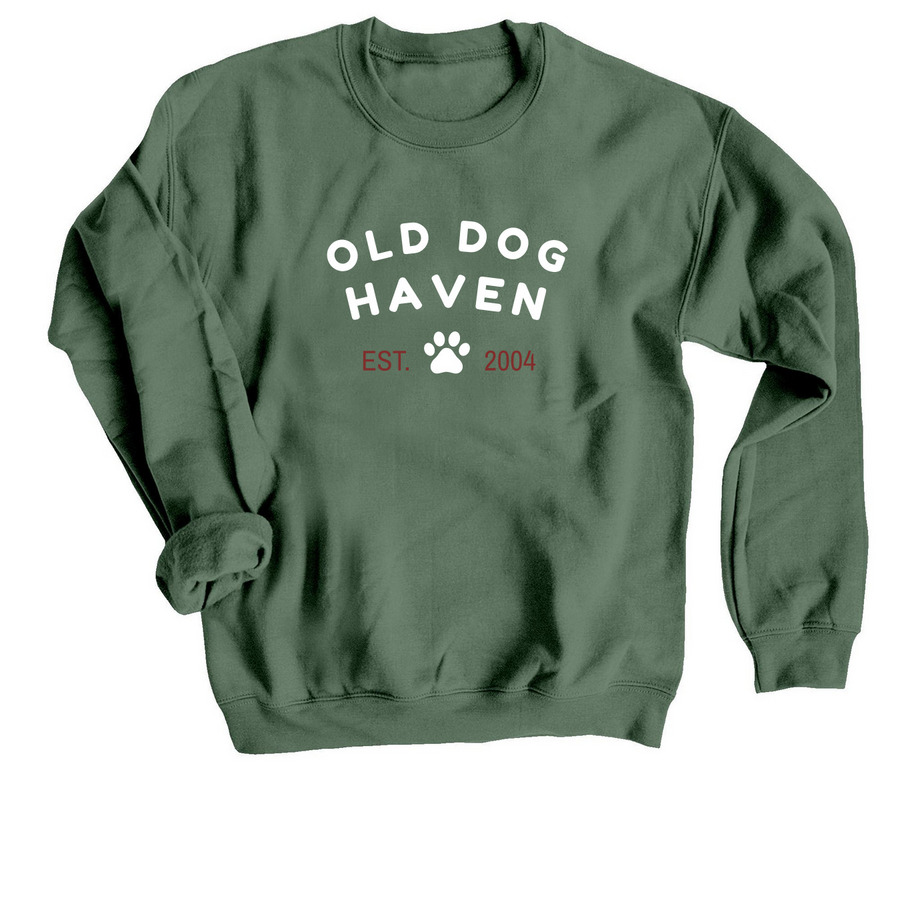 EST2004, a Military Green Crewneck Sweatshirt