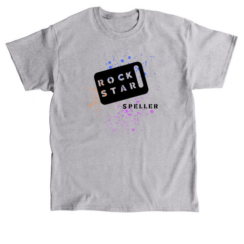 ROCK STAR SPELLER, a Sport Grey Classic Unisex Tee