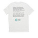 The Kakistrophic Collection, a Bright White Allmade Eco Triblend Unisex Tee (back-view)