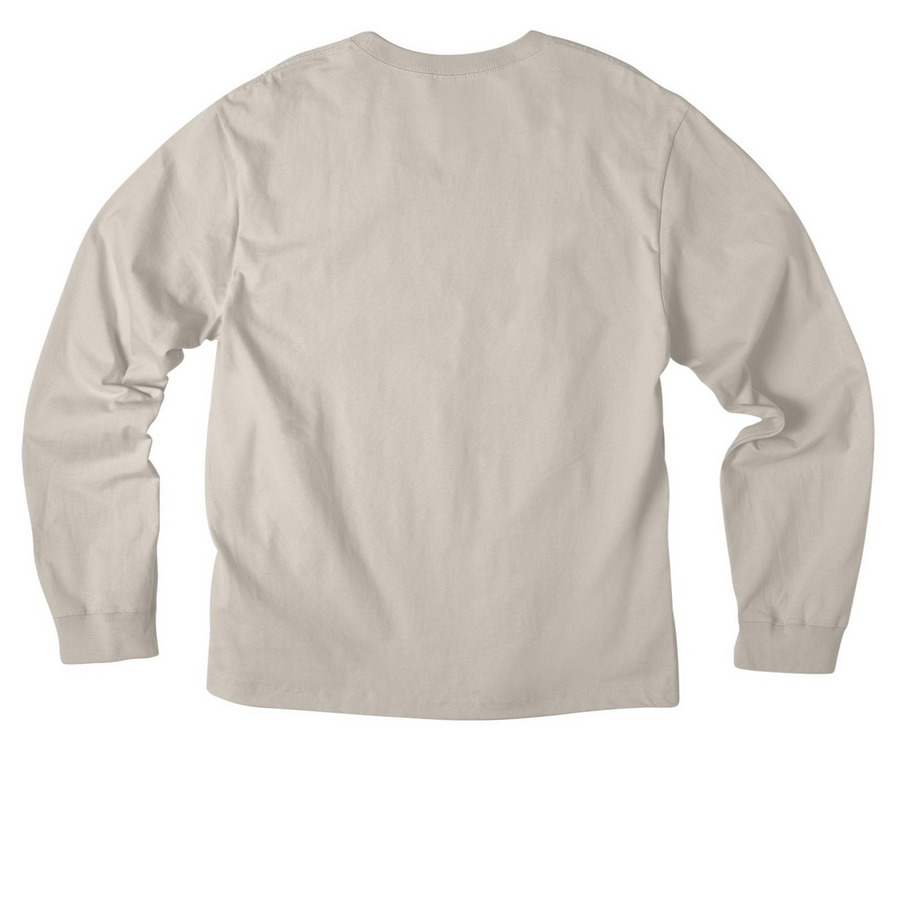 Dark Designs, a Dust Unisex Heavyweight Long Sleeve Tee (back-view)