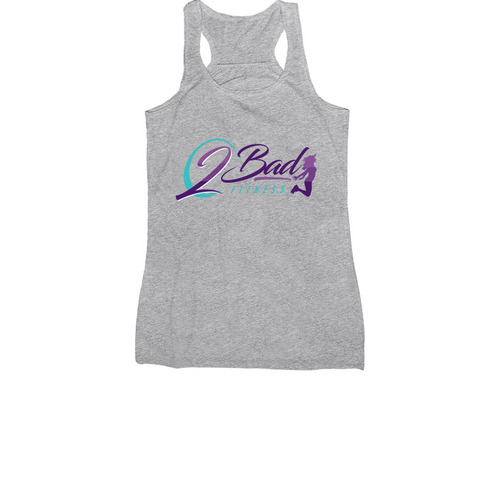 2BAD FITNESS, a Athletic Heather Women's Racerback