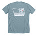 Camp Cuddles - Front and Back, a Heather Blue Lagoon Premium Unisex Tee (back-view)