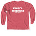Kinley's Klubhouse, a Crimson Comfort Colors Long Sleeve Tee