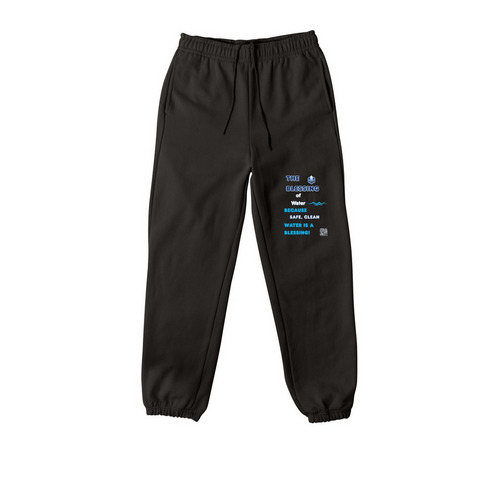 Sweatpants for Kenya Clean Water Project, a Black Premium Heavyweight Jogger
