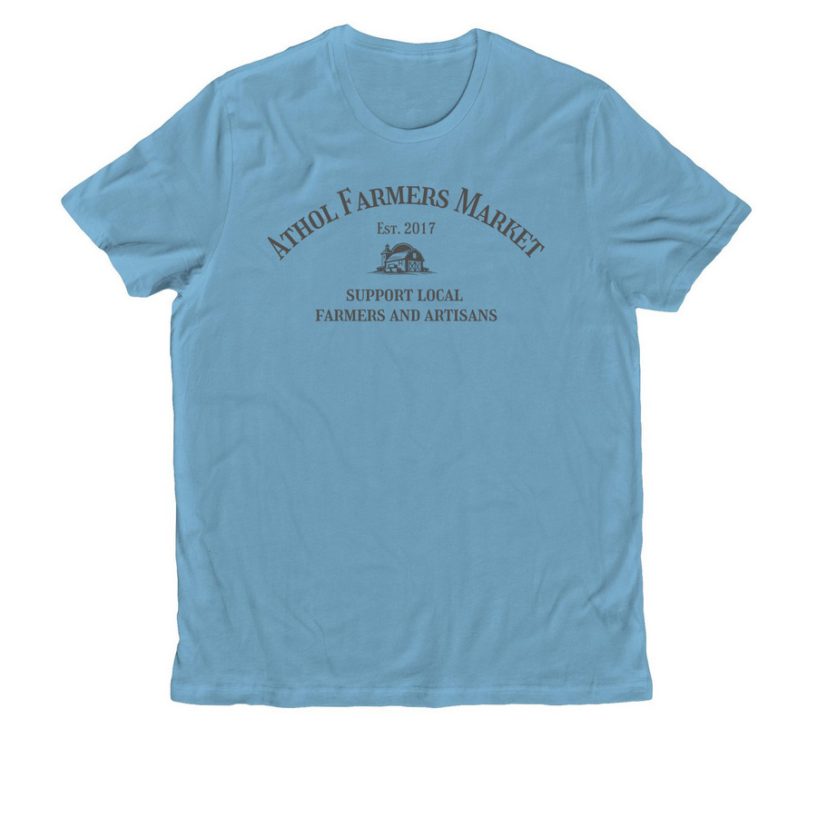 Athol Farmers Market - Light Colors, a Arctic Blue Allmade Organic Cotton Unisex Tee