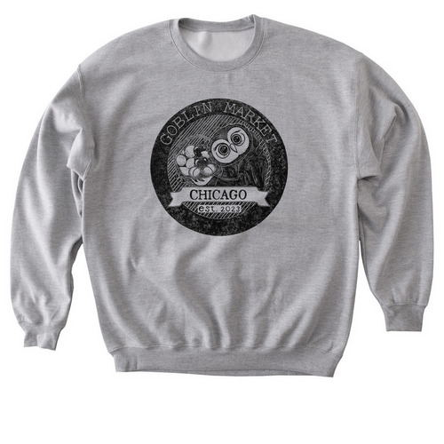 Goblin Market Logo, a Sport Grey Softstyle Crewneck Sweatshirt