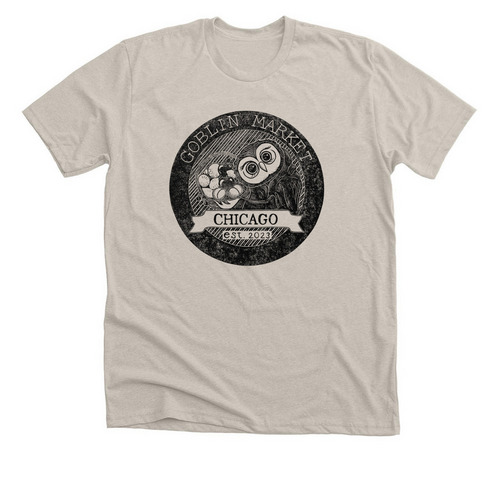Goblin Market Logo - Rosie the Owl, a Heather Dust Premium Unisex Tee