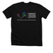 GNU Horizontal Logo Dark, a Solid Black Blend Premium Unisex Tee