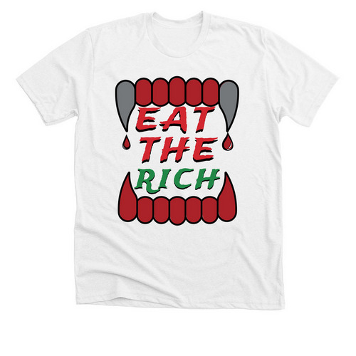 Eat the rich, a Solid White Blend Premium Unisex Tee