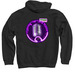 Mic Hoodie, a Black Pullover Hoodie (back-view)