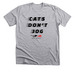 Cats Don't Jog, a Athletic Heather Premium Unisex Tee