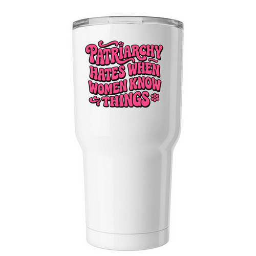 Predictor, a White Insulated Tumbler