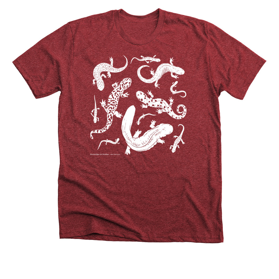 Salamander Shirt, a Heather Canvas Red Premium Unisex Tee